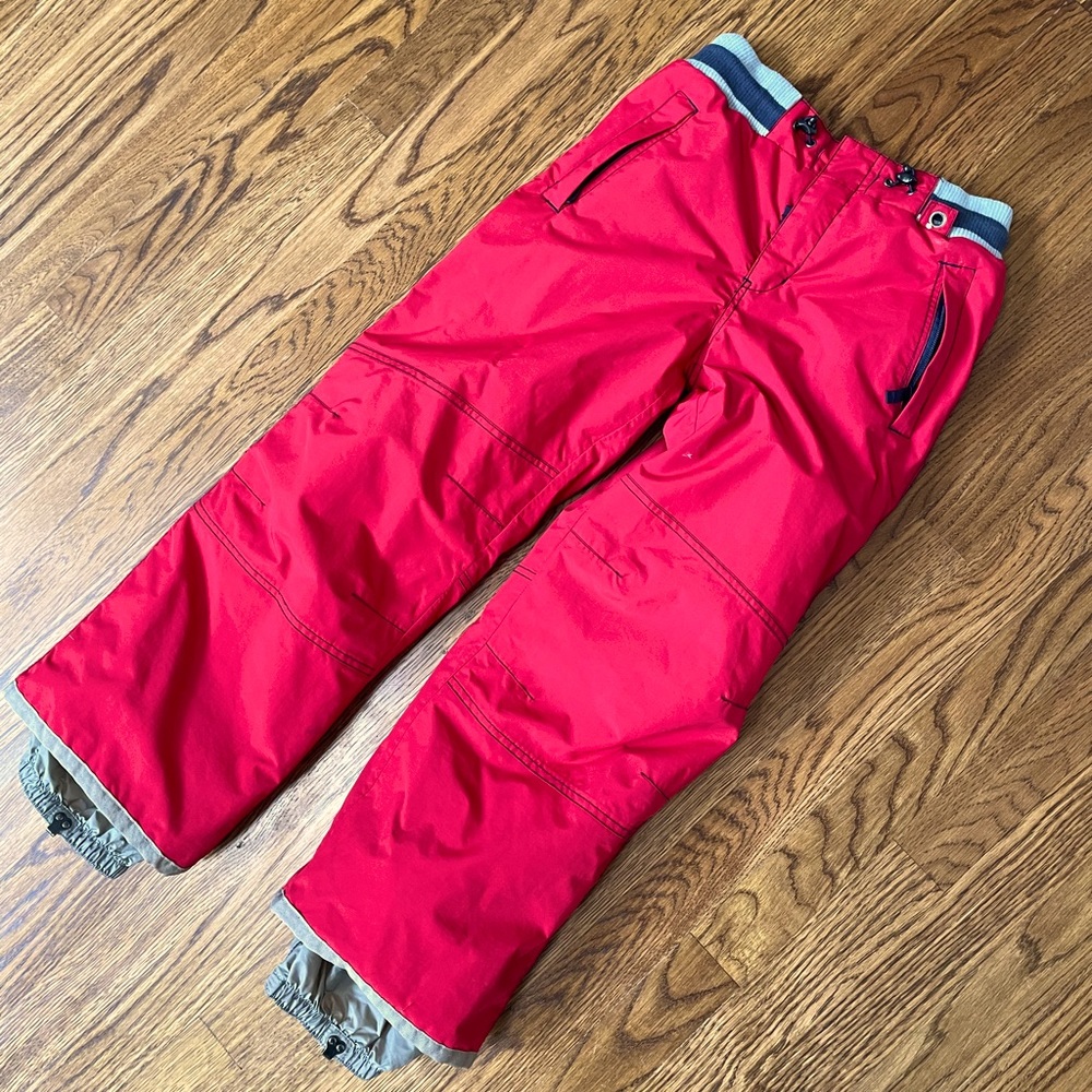 Mini Boden, bright red ski pants 9-10y